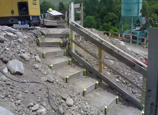 particolare in cantiere
